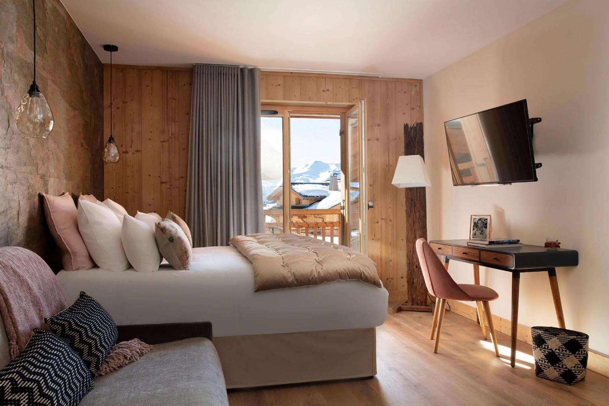 Grandes Rousses Hotel & Spa Alpe d'Huez Eksteriør bilde A room at the hotel